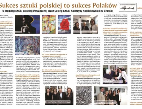 Sukces sztuki polskiej w Brukseli – artykuł